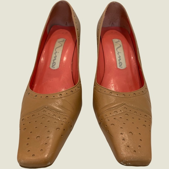 Brown Leather Shoes Sz 6 - Picture 2 of 4